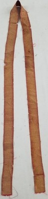 Antiker französischer Brokat 19. Jh. Gold Metallic kirchlicher Textilborte 200x5cm
