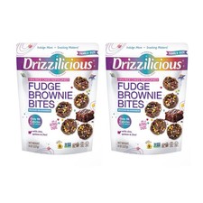 Mini pasteles de arroz Drizzilicious Fudge Brownie, 8 oz. ¡NUEVO SABOR LMTED! PACK 2 GRANDES