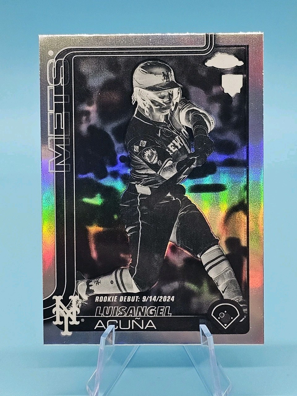 2025 Topps Chrome Update Series - Luisangel Acuna #USC53 Negative Refractor (RC)