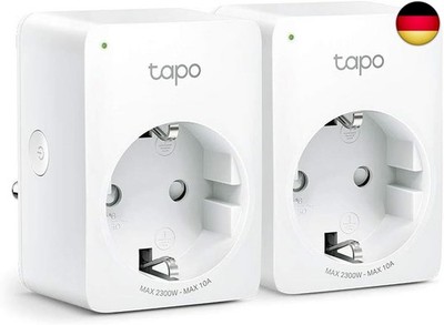 Tapo WLAN Smart Steckdose Tapo P100(2-Pack), Smart Home Steckdose kompatibel