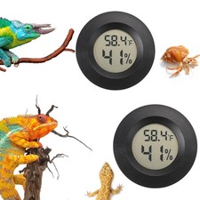 Reptile Thermometer and Humidity Gauge Digtal Terrarium Circular