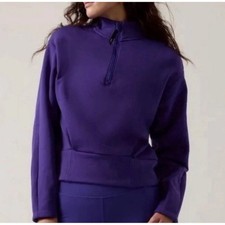 Athleta Sweatshirt Womens Purple Indigo Altit...