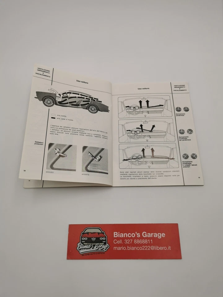 Libretto Uso E Manutenzione Alfa Romeo GT 1300 Junior - Immagine 4 di 4