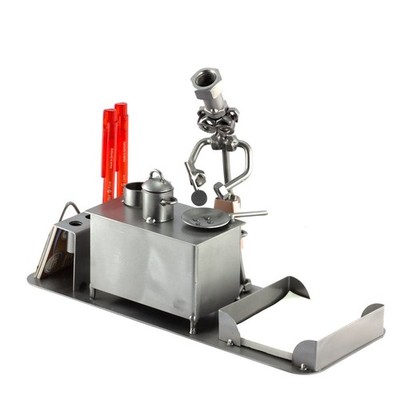 Steelman24 Chef Desk Organizer Sculpture Nuts and Bolts Handmade Ornaments