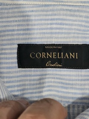 Corneliani Leinen Schneiderhemd Gr. 16/41