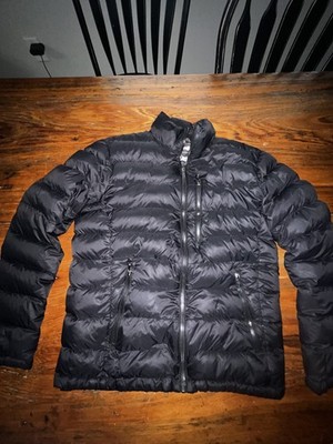 Calvin Klein Black Lightweight Premium  Puffer Parks Jacket Mens Small Fits Big