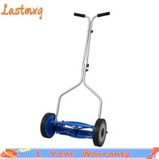 14in Push Reel Lawn Mower w/5-Blade Ball Bearing Reel & 8.5" Composite Wheels