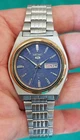 Seiko 5 Watch Automatic Vintage  Blue  dial  6309 day date @ Japan