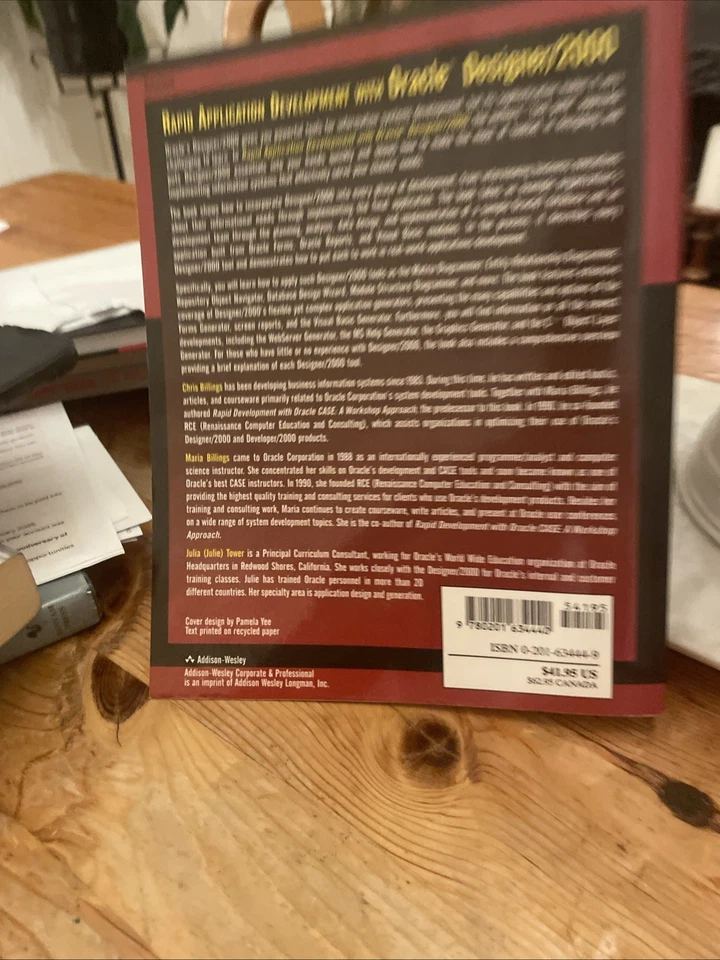 Rapid Application Development with Oracle Designer/2000 (USED) - Image 2 of 2