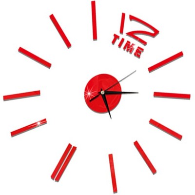  Moderne DIY Wanduhr Große Rahmenlose 3D Wanduhr Spiegel Aufkleber für Zuhause
