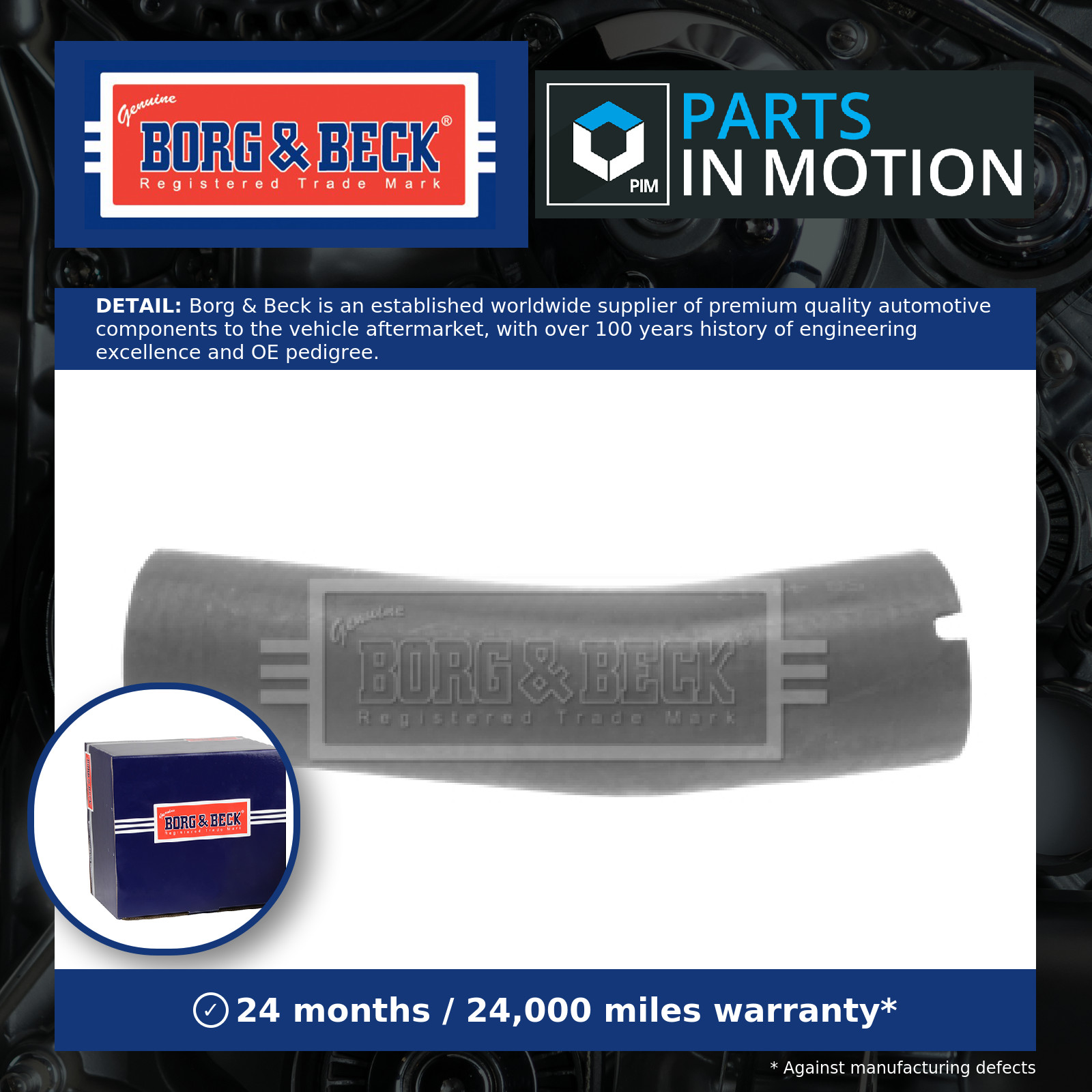 Turbo Hose BTH1039 Borg & Beck Charger 55703081 Genuine Top Quality Guaranteed