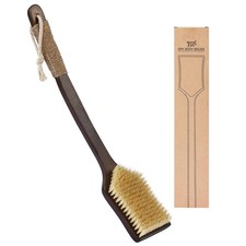 Back Scrubber Shower BrushDry Brushing Body Brush with 17.7 Inch Curved Long ...