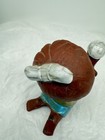 Vintage Ceramic Figurine Red Clay Pottery Girl Holding Yarn Ball Japan 4.5 Inch — photo 4