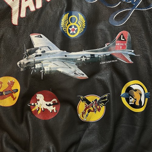 The Cockpit Leather Flight Jacket Type A-2 Air Force- Yankee Lady 2006 2XL RARE! - Picture 5 of 24