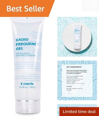 RF Facial Gel with Hyaluronic Acid, 300g   Enhances Treatment Safety & Comfort