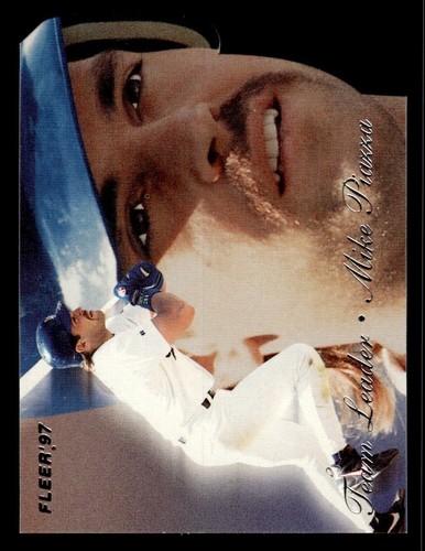 Mike Piazza 1997 Los Angeles Dodgers Home Jersey – Majestic, Jackie Robinson 50th Patch, Sizes S-3XL