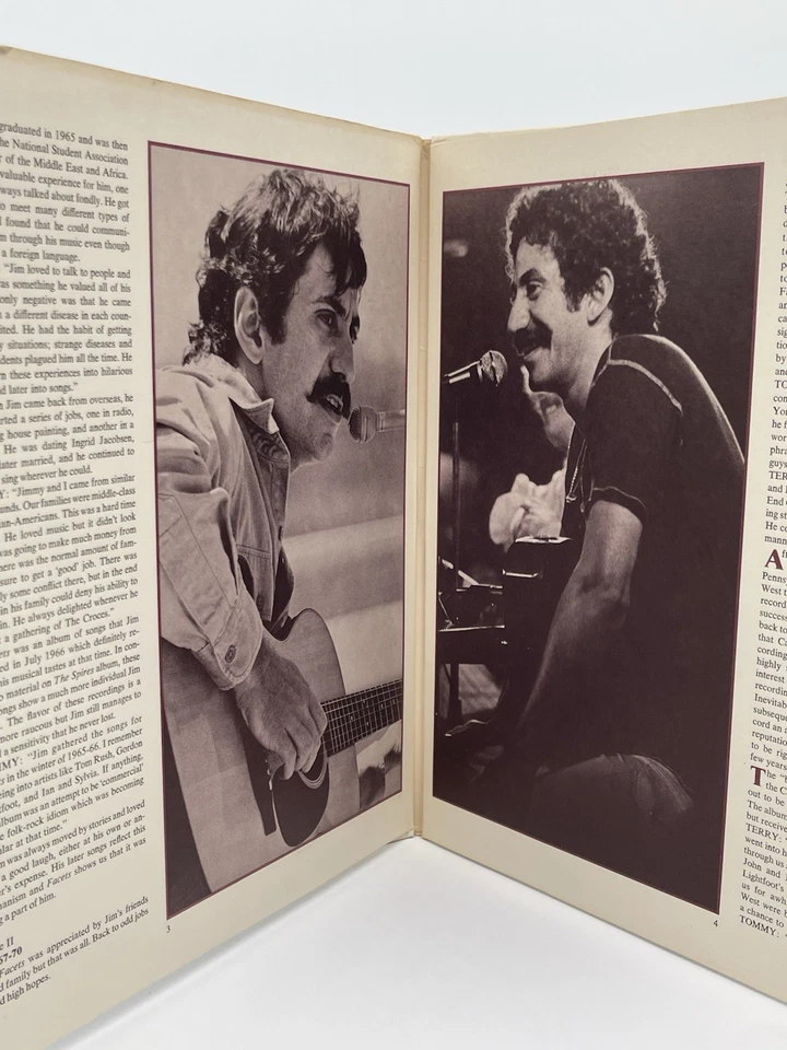 JIM CROCE THE FACES I'VE BEEN 2-LP SET VG+ VINYL RECORD GATEFOLD LIFESONG 1975 - Image 3 of 4