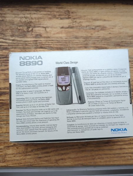 Nokia 8890 Gris Slider Teléfono Celular Caja Base Cargador, Leer Descripción 3