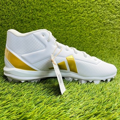 NEW!!! Adidas Adizero Impact.2 Men Wite/ Gold Football‎ Cleats Sz 11.5 IF5106 Adidas Adizero Impact.2 IF5106 Men main image 3