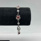 Brighton Silver Tone Heart Floral Jewelry Lot of 3 Necklaces Bracelet 51.5g — photo 4