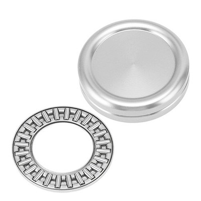 (Silber)Magnetischer Push Slider Mini Push Coin Clickers Aluminiumlegierung CU