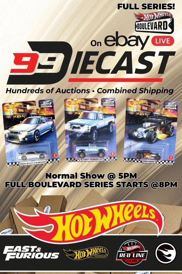 99Diecast - 🏁 Special Event! Full Hot Wheels Boulevard Series & More 06/25