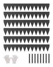 VEVOR Steel Landscape Edging, 6 Packs 40 x 6 in Rust-Resistant Metal Landscape E