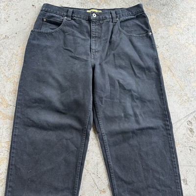 Vintage Anchor Blue Faded Black Original Denim Jeans 36x30 Skater