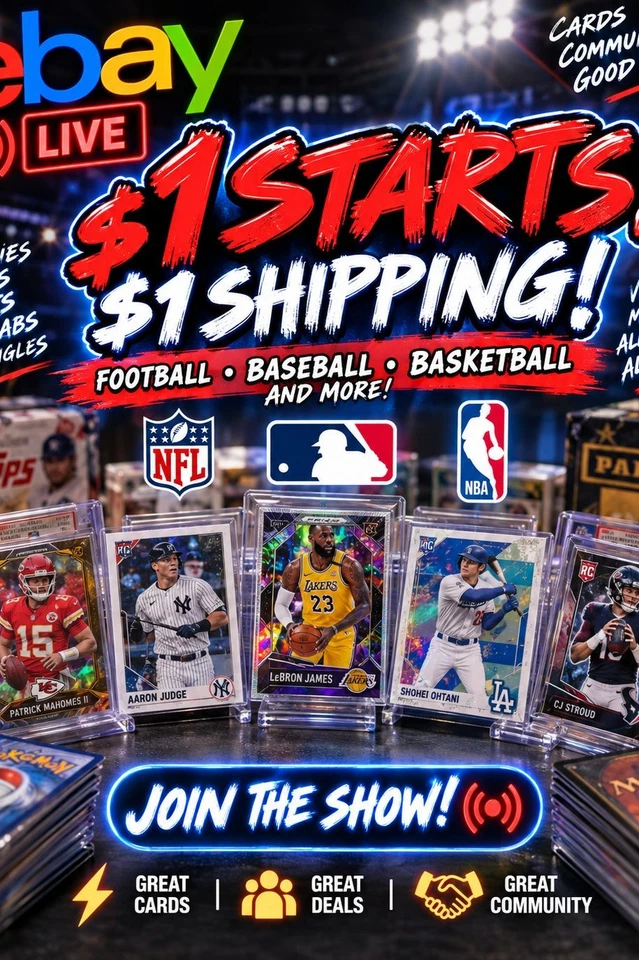 $1 STARTS $1 SHIPPING Mixed Sports Hits