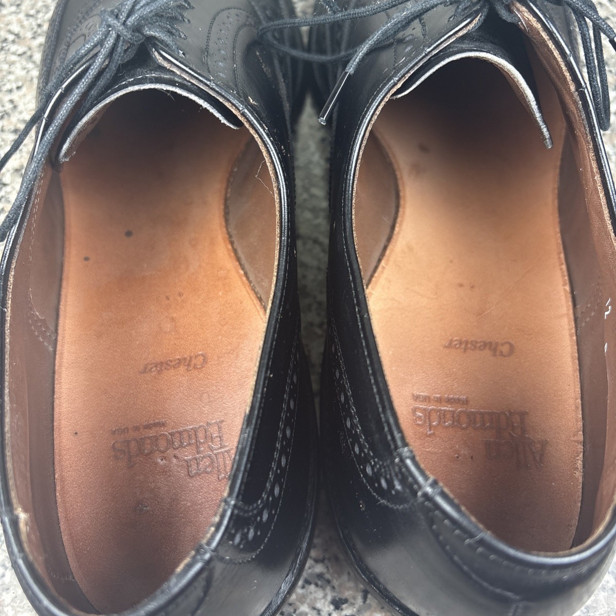 Allen Edmonds Chester 1903 Black Leather Balmoral Wingtip Oxford