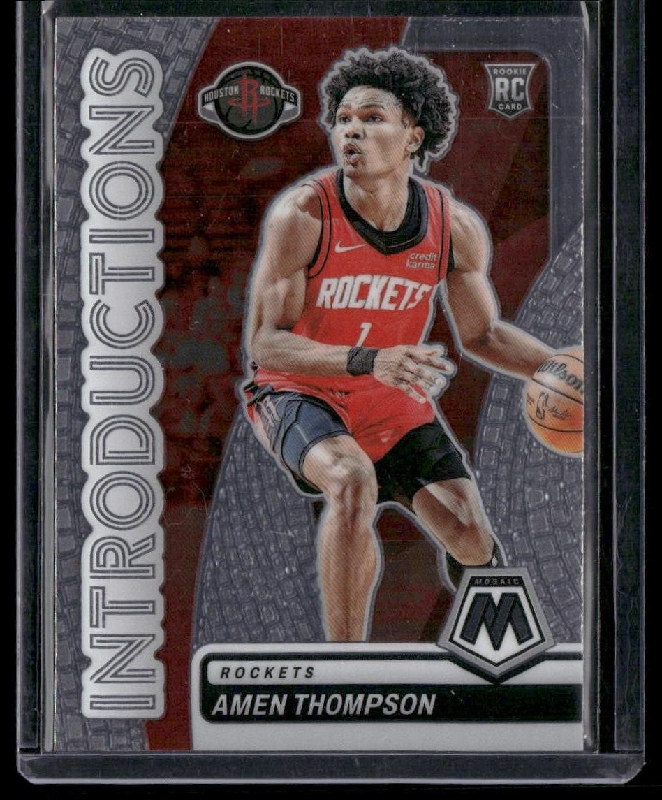 2023-24 Panini Mosaic #3 Amen Thompson Introductions
