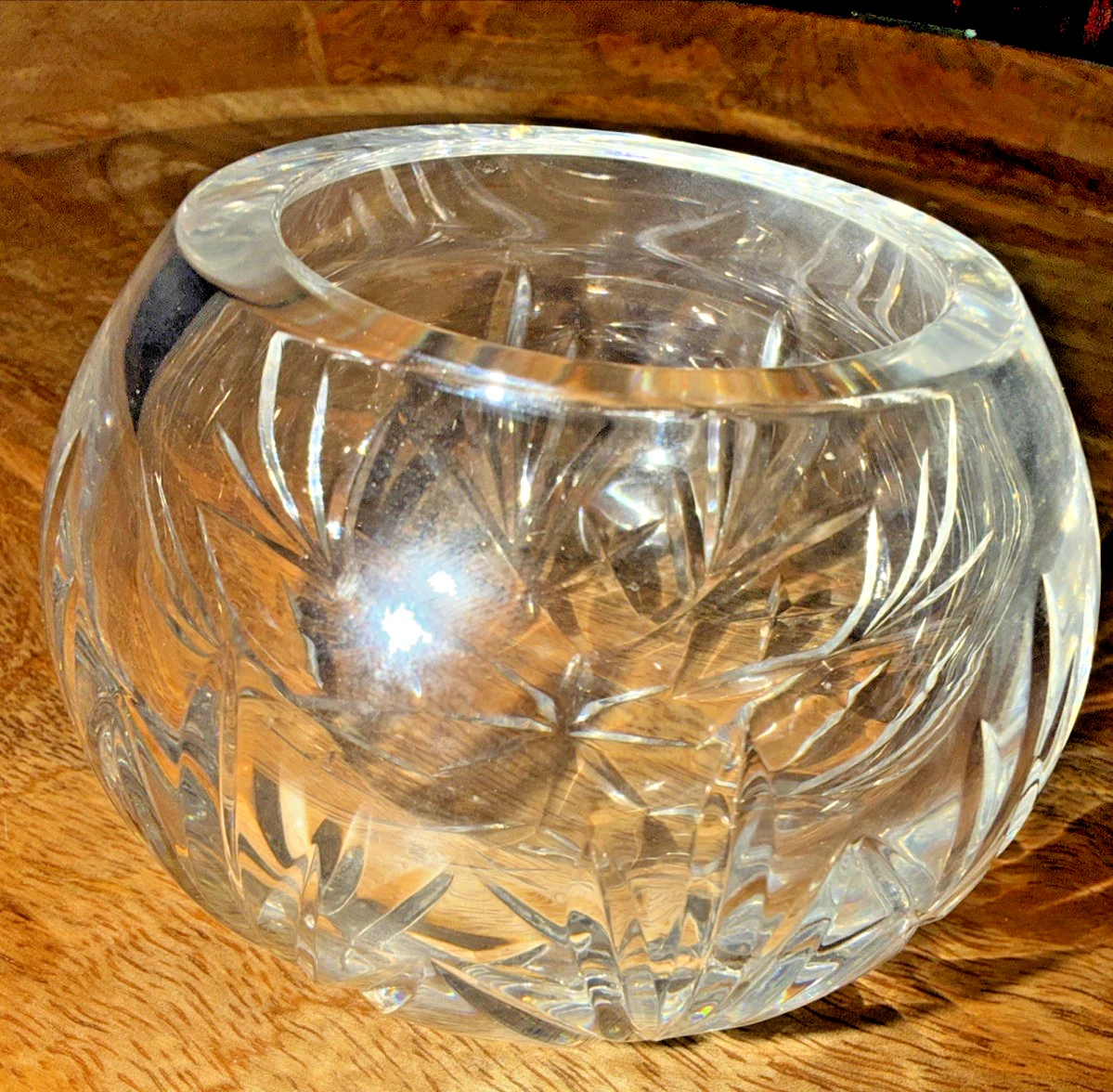 Crystal Rose Bowl Indiana Vintage Cut Glass for sale | eBay