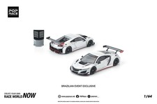 Pop Race 1:64 Honda NSX GT3 Evo Silver - Brazil Event Exclusive