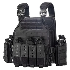 vAv YAKEDA CAMO Tactical Outdoor Carrier Vest 40 Black