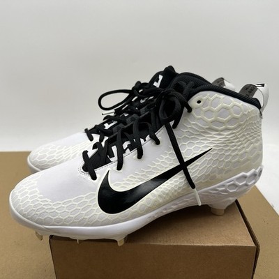 Nike Force Zoom Trout 5 Pro Black/White AH3372-110 Men's Baseball Cleats 10.5