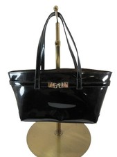 Borsa a mano con stampa leopardata 3 vie borsa nera da donna in vinile (età...