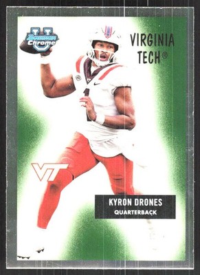2024 Bowman University Chrome #55B-22 Kyron Drones 1955 Bowman Football