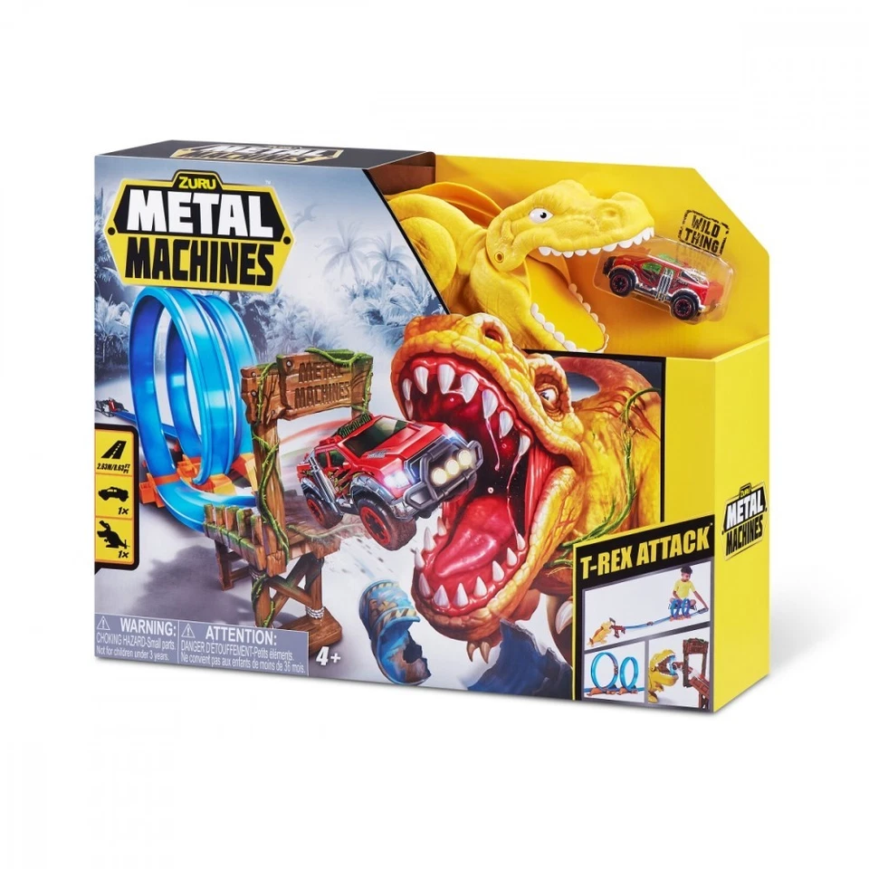845218018368 Car track T-Rex Attack ZURU Metal Machines - Image 2 of 4