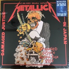 Metallica Damaged Justice Osaka 1989 blue vin...