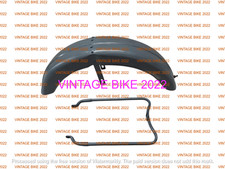 Triumph t120 bonneville t110 650 preunit 1959 raw steel avant fender & stay /fit