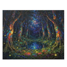 Enchanted Night Forest Puzzle Mystical Tree Canopy Starry Portal 500 pieces
