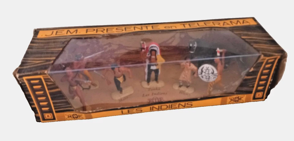 rare ortf boite figurines "les indiens" jem mato wany starlux cofalu etc... - Photo 1/4