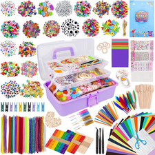 3700+ Pcs Lavoretti Creativi per Bambini, DIY Art Craft Set, Kit per Bambina, Sc
