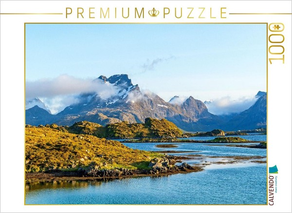 Calvendo Puzzle Fjord Landscape, Lofoten | 1000 Pieces, Finished Size 25.2 × 18.-image