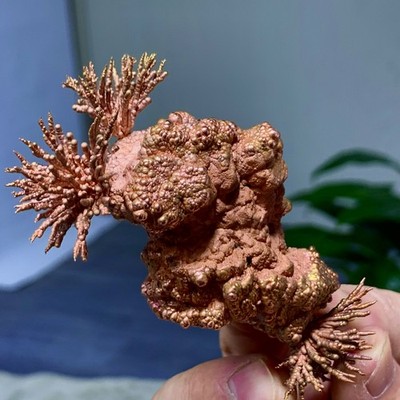151G Rare!! iridescent Native Copper crystal mineral specimen
