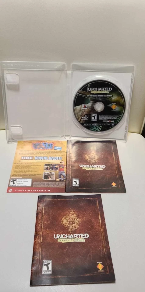 PS3 Uncharted: Drake's Fortune (PlayStation 3 2007) Complete - Image 3 of 3