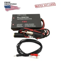 Universal FM Modulator for Car Stereo Aux In MP3 Adapter with a FREE AUX CABLE