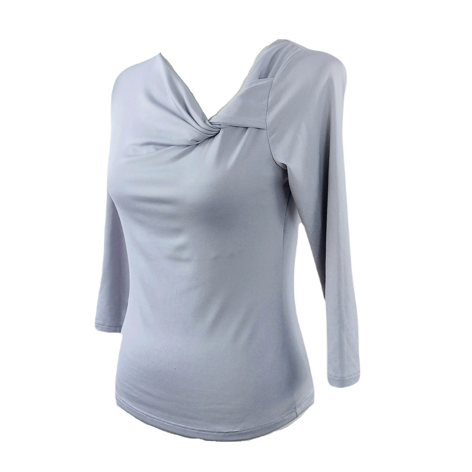 VTG Lucy Perids Top Pullover Silver Gray Dramatic… - image 1