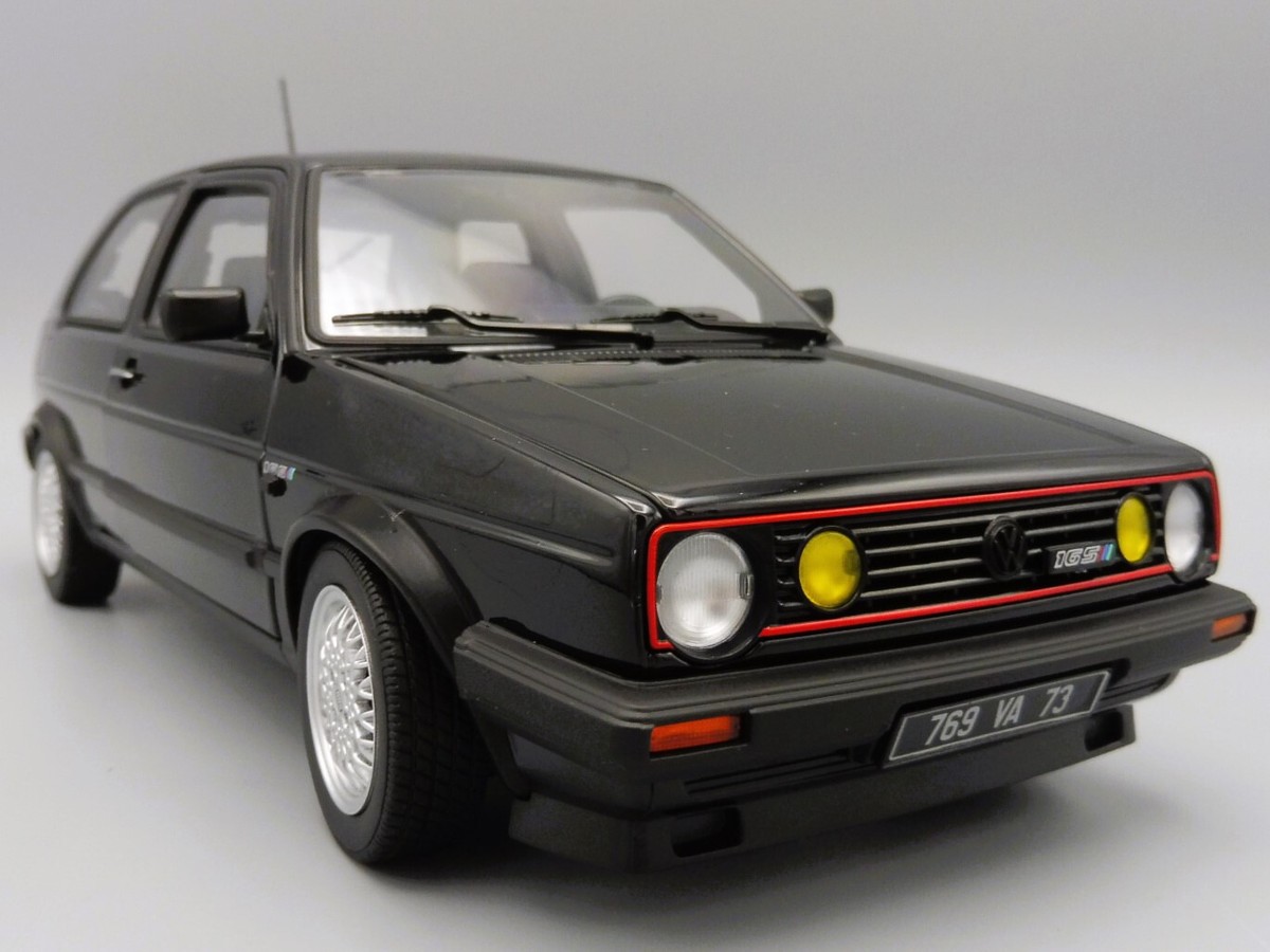 NOREV 1/18 VW GOLF Ⅱ GTI 1990 Black Vw Golf Ii Gti Match 1989 1/18 Norev 188559 Volkswagen Black