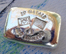 2 oz. JP METALS/MG LIMITED - CANADA & USA FLAGS ingot .999 fine silver 80.00 per troy oz